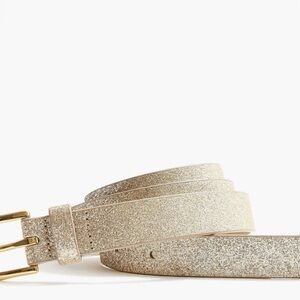 J. Crew Factory Gold Glitter Kids Belt